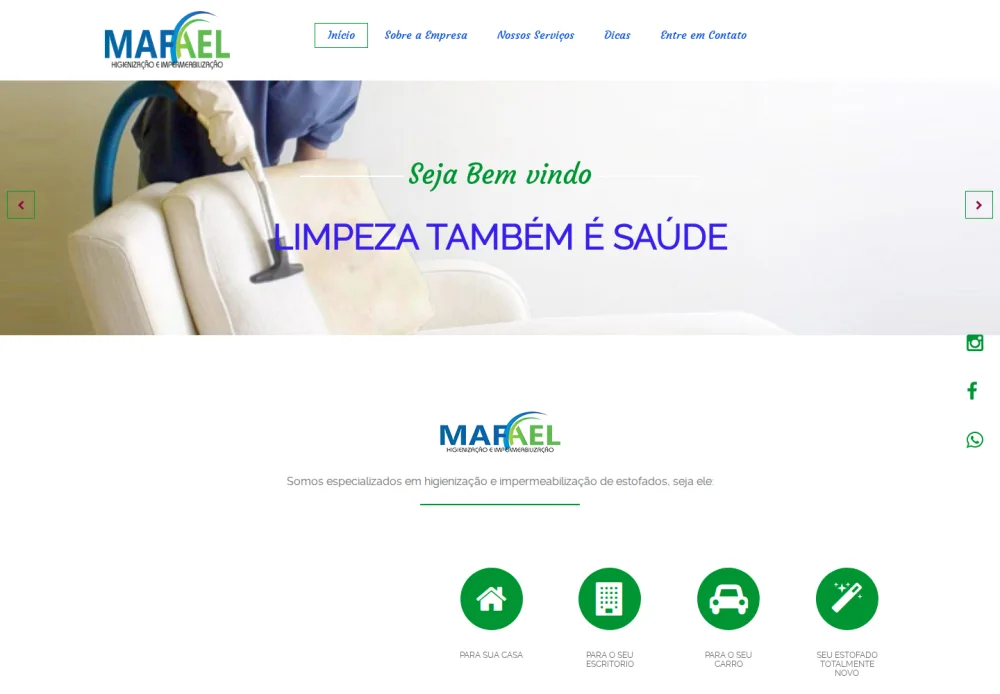 Página inicial de Mafael