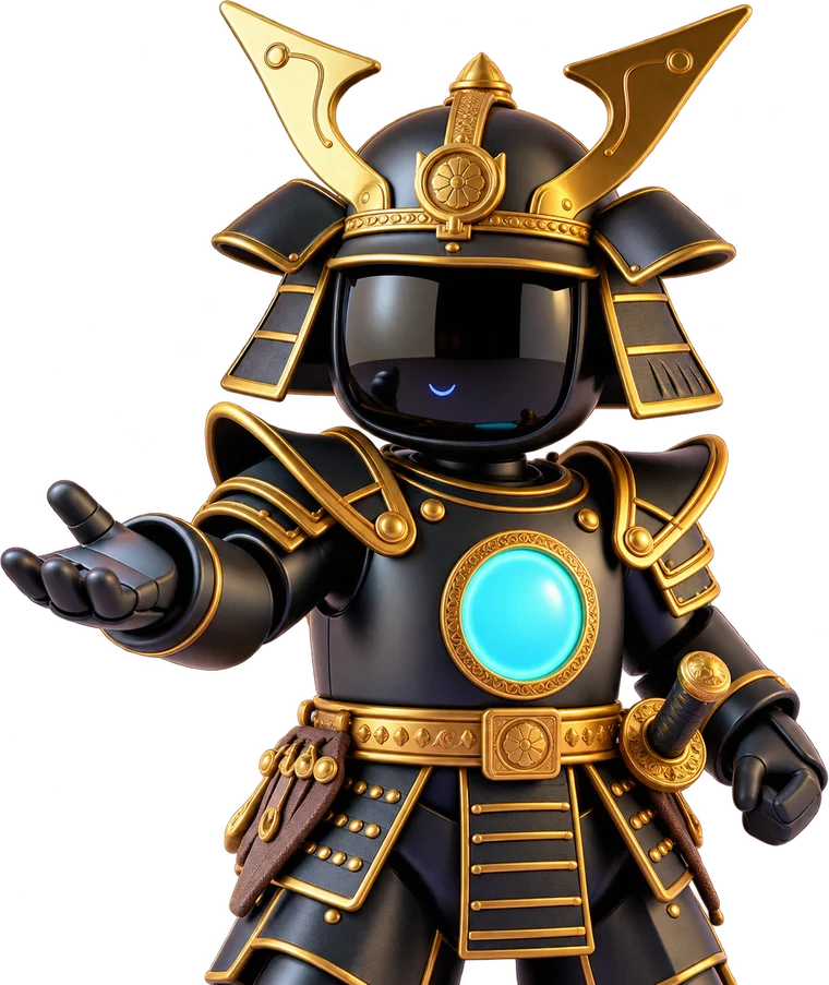 Samurai Matsui com a mão estendida