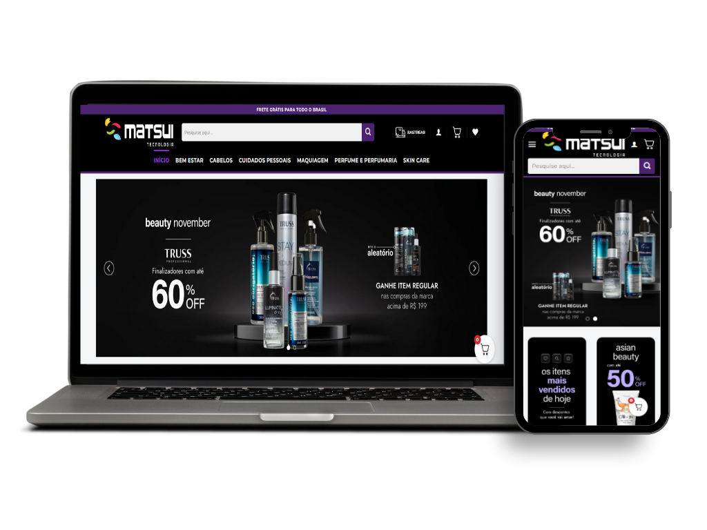 Loja Virtual de Maquiagem e Beleza para Woocommerce